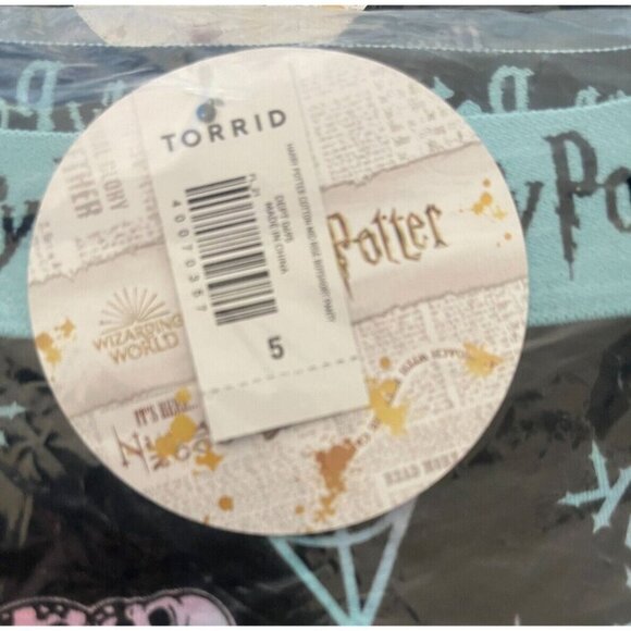 Harry Potter + 5 Deathly Hallows-Dark Mark Print Logo Waistband Boyshort Panties - Picture 6 of 6